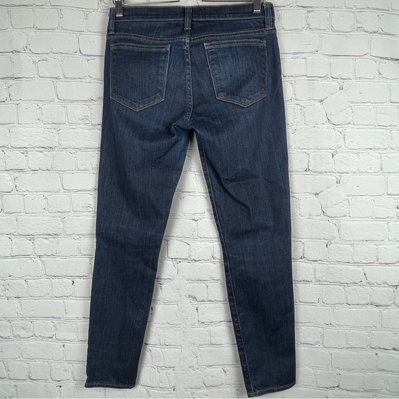 J. CREW Toothpick classic dark wash denim skinny straight ankle jeans, size 27 - Picture 3 of 14